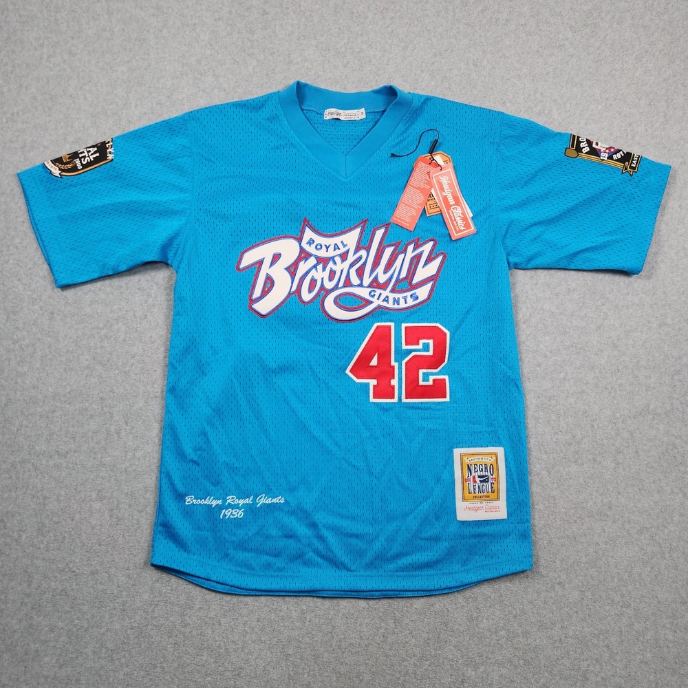 Headgear Classics Brooklyn Royal Giants Jersey Medium Blue Negro League‎ NEW